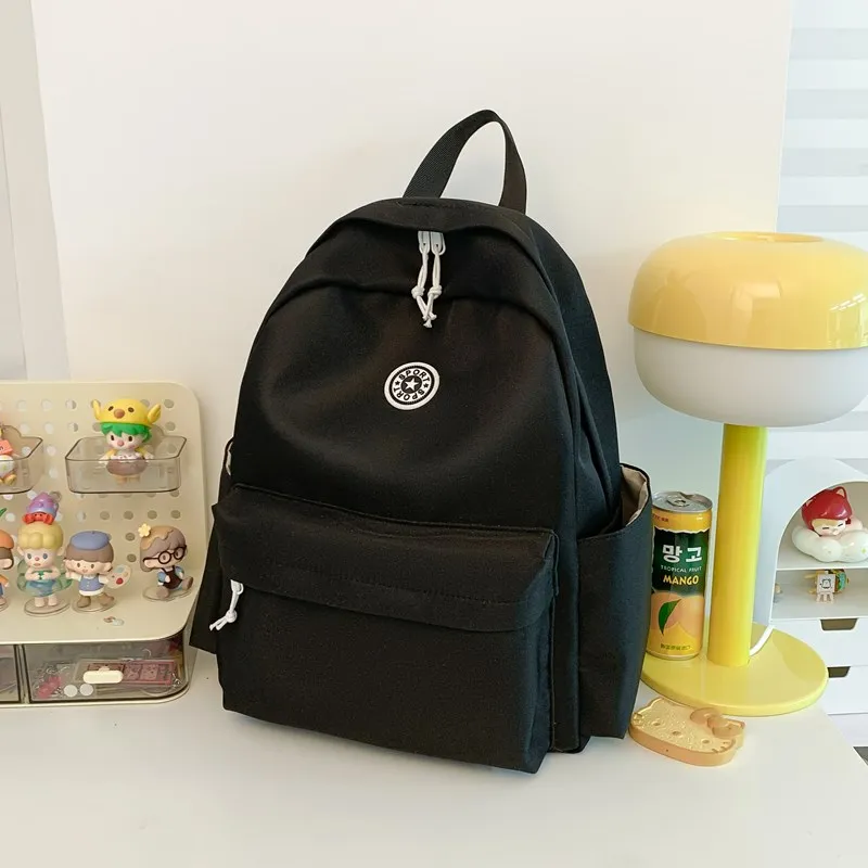 Kewuku Nylon Fabric Backpack Unisex Multicolor-5
