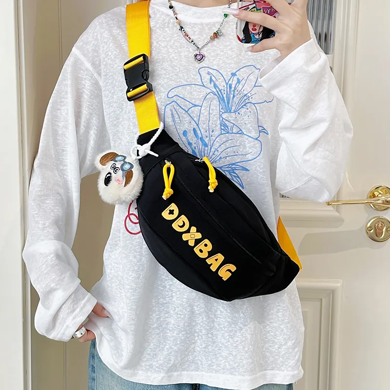 Kewuku Nylon Sling Bag Unisex Multicolor-7