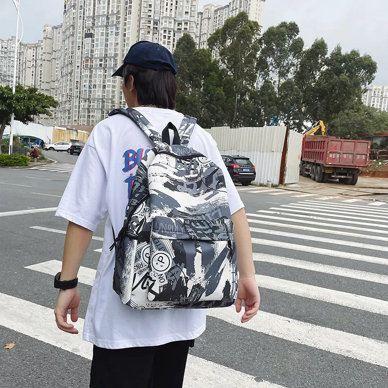Kewuku Nylon Backpack Unisex Multicolor-3