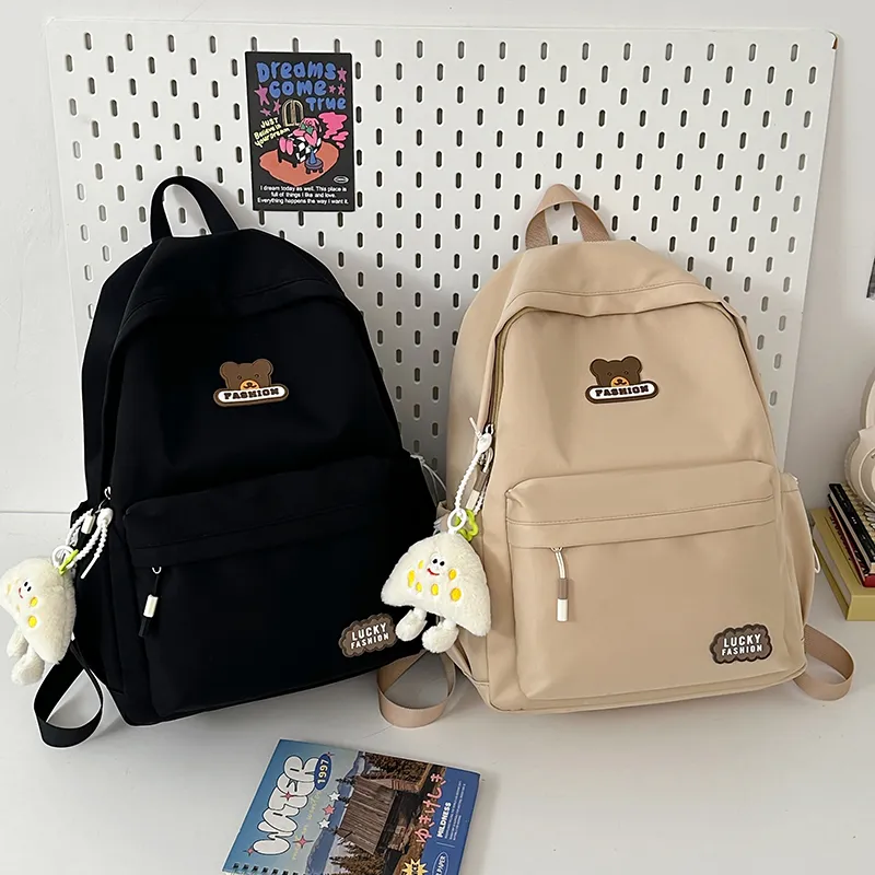 Kewuku Nylon Backpack Unisex Multicolor-5