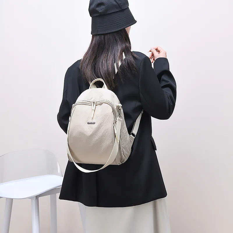 Kewuku Nylon Backpack Regular Unisex Multicolor-4