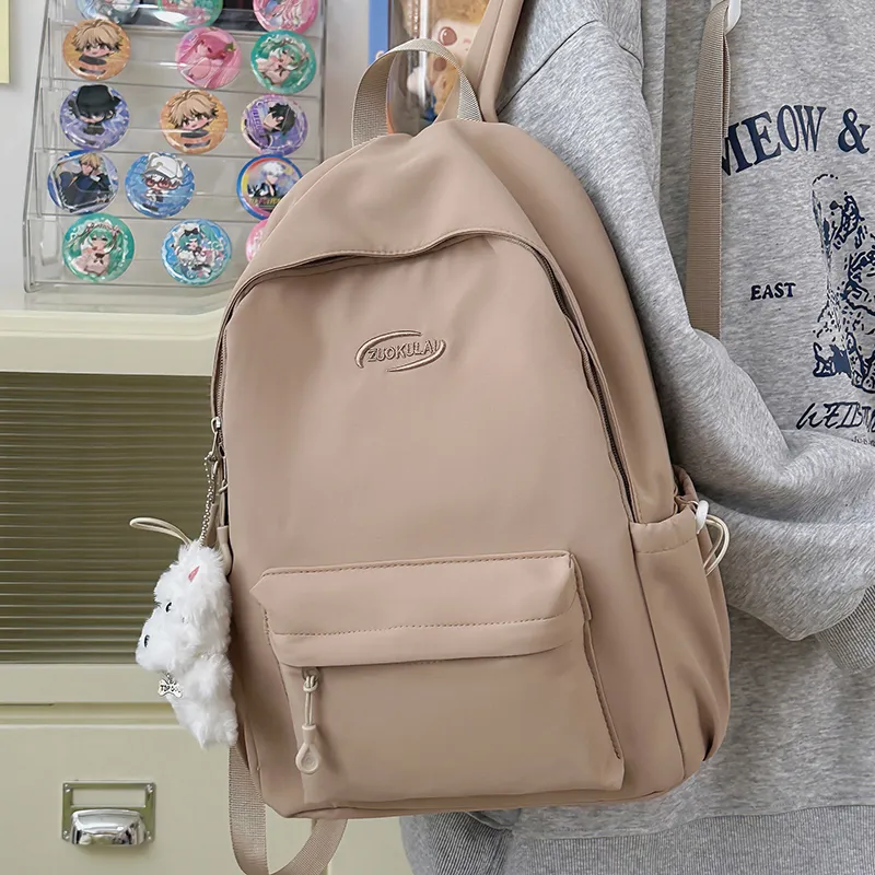Kewuku Nylon Backpack Unisex Multicolor-14