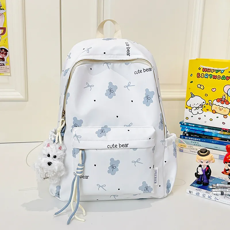 Kewuku Nylon Backpack Unisex Multicolor-8