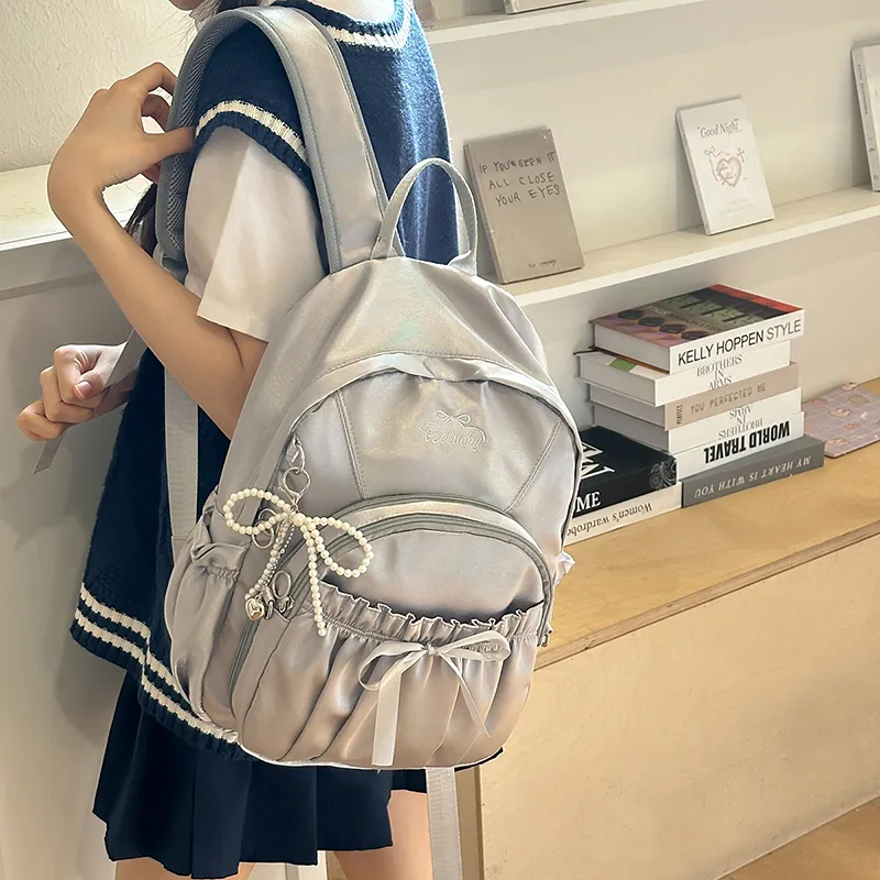 Kewuku Polyester Backpack Regular Women's Multicolor-6