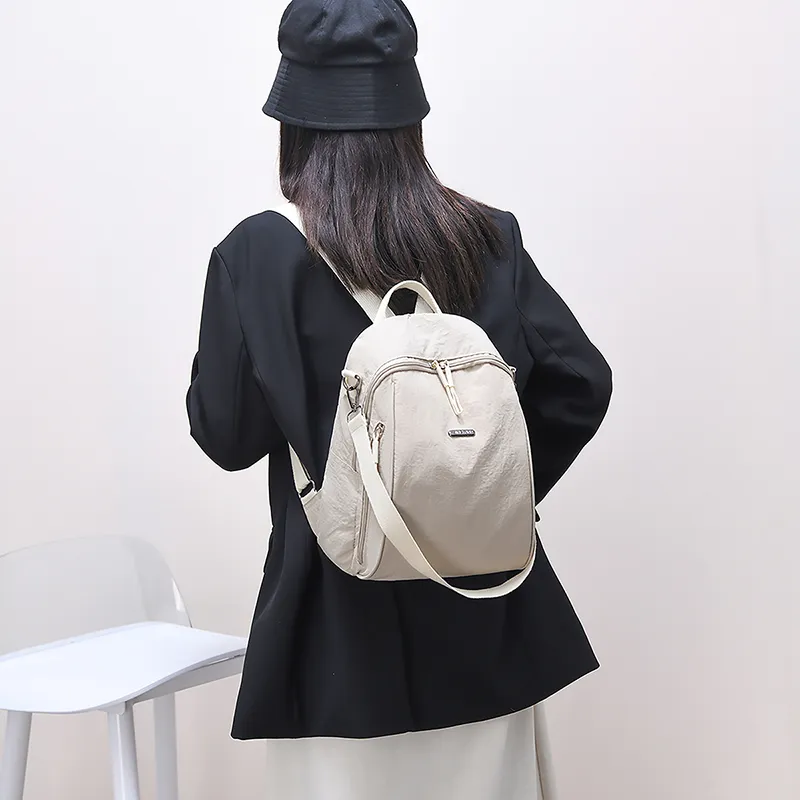 Kewuku Nylon Backpack Regular Unisex Multicolor-3