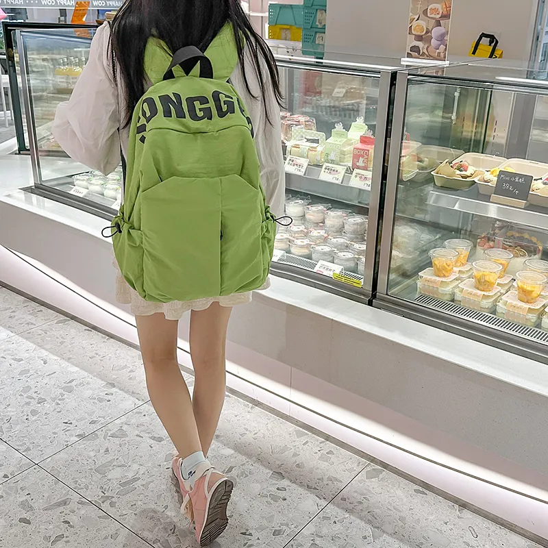 Kewuku Nylon Backpack Unisex Multicolor-13