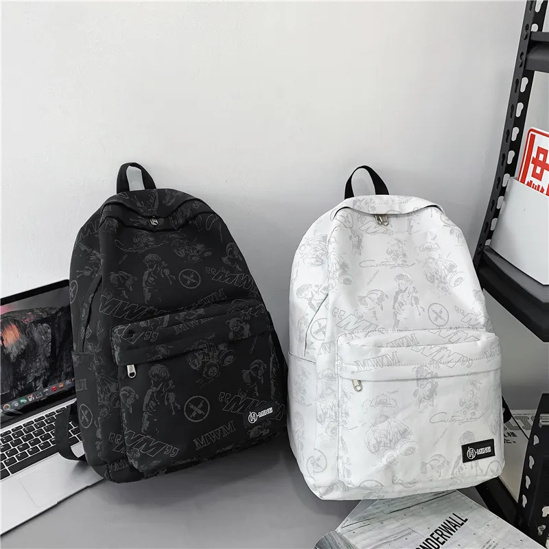 Kewuku Nylon Backpack Unisex Multicolor-3