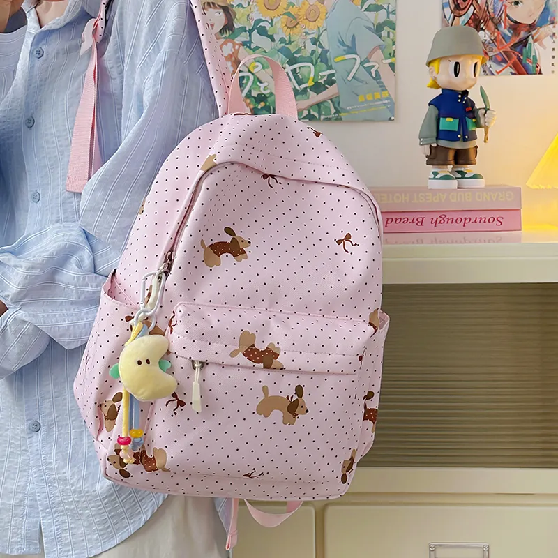 Kewuku Nylon Backpack Unisex Multicolor-14