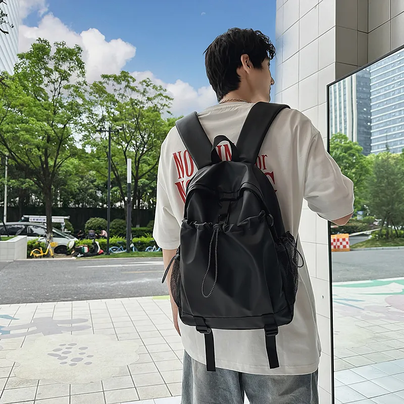 Kewuku Nylon Fabric Backpack Unisex Multicolor-5