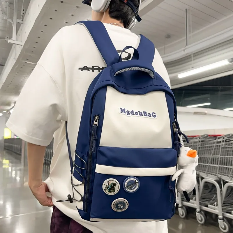 Kewuku Nylon Backpack Unisex Multicolor-14