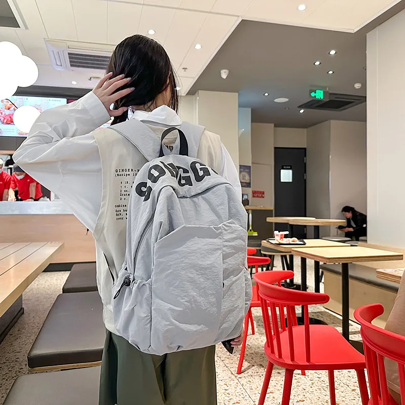 Kewuku Nylon Backpack Unisex Multicolor-7
