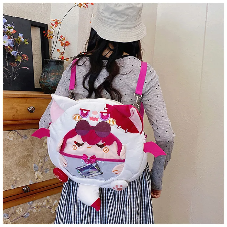 Kewuku Plush Backpack Regular Women's Multicolor-6