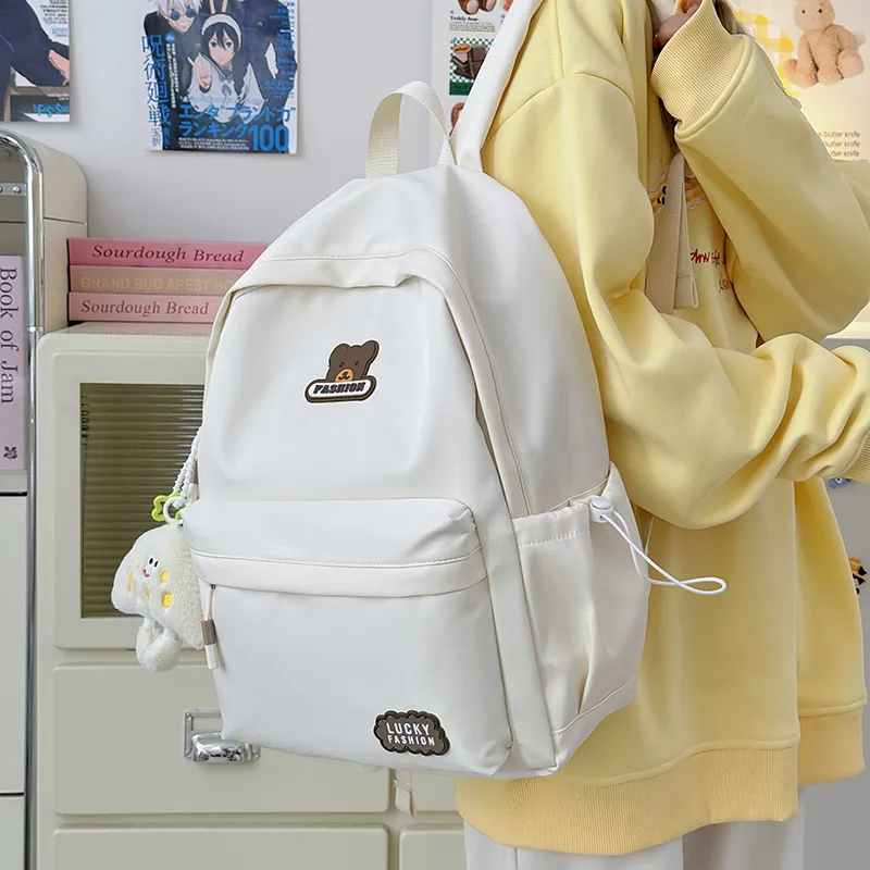Kewuku Nylon Backpack Unisex Multicolor-2
