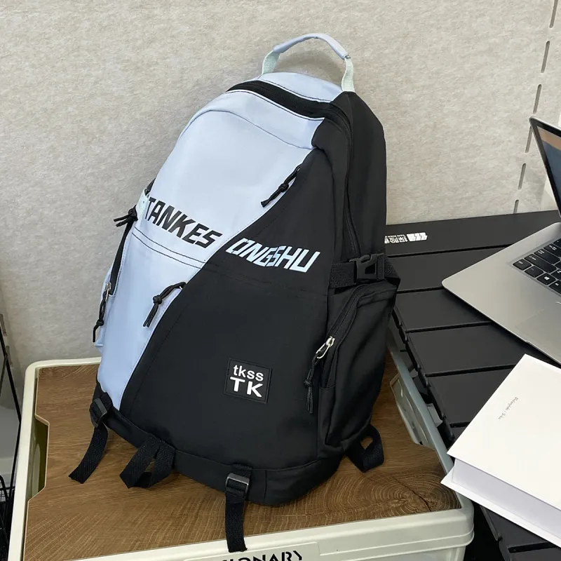 Kewuku Nylon Backpack Unisex Multicolor-9