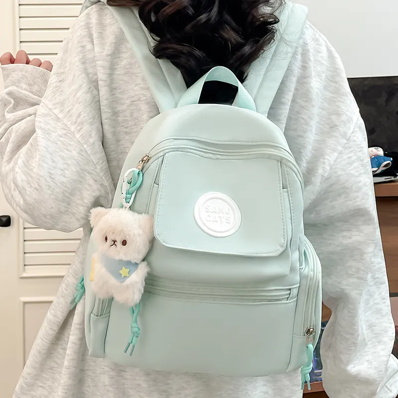 Kewuku Nylon Fabric Backpack Women's Multicolor-14