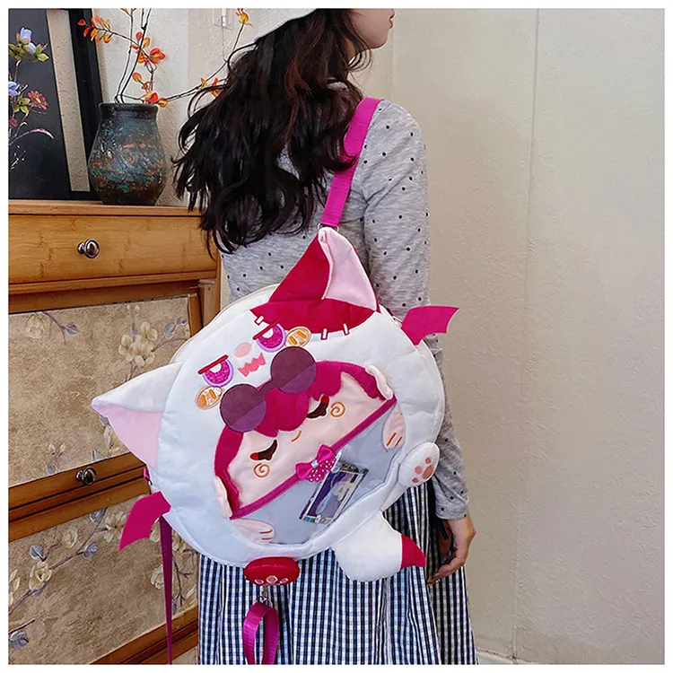 Kewuku Plush Backpack Regular Women's Multicolor-7