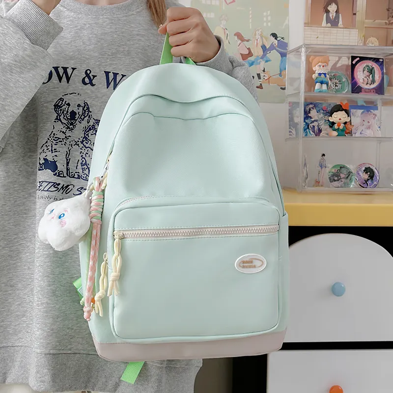 Kewuku Nylon Backpack Unisex Multicolor-21