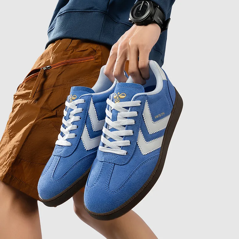 Hummel Low Top Skateboard Shoes Unisex Blue White-7