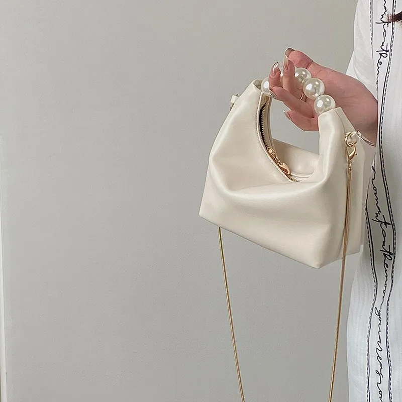 SEPTWOLVES Pu Handbag Shoulder Bag Regular Women's White/Pink/Black/Khaki/Silver/Purple-1