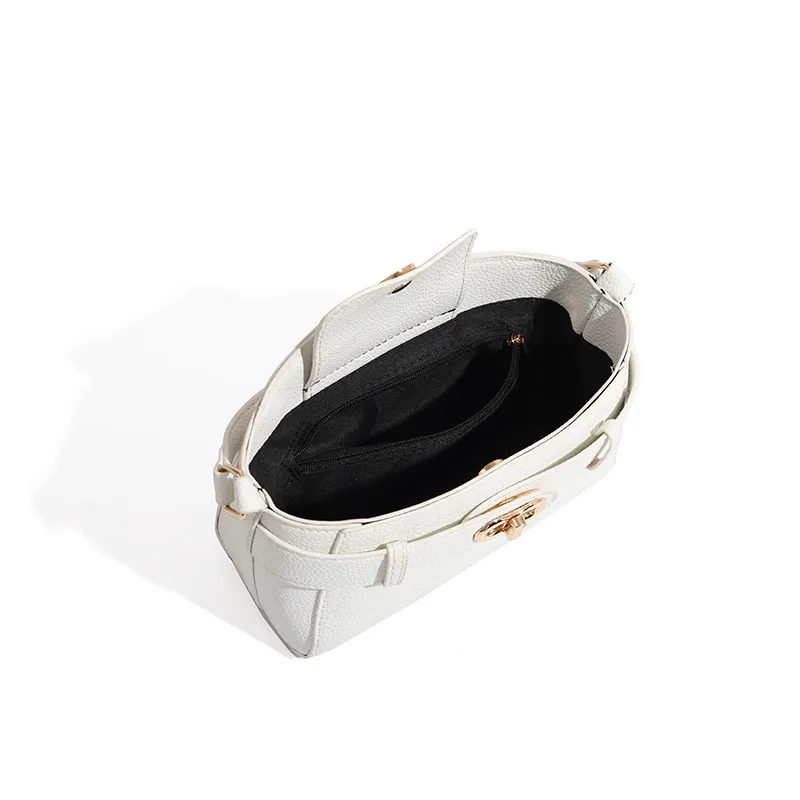 SEPTWOLVES PU Handbag Small Size Women's White/Black/Khaki/Blue/Brown-1