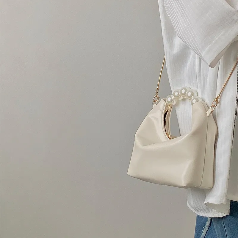 SEPTWOLVES Pu Handbag Shoulder Bag Regular Women's White/Pink/Black/Khaki/Silver/Purple-2