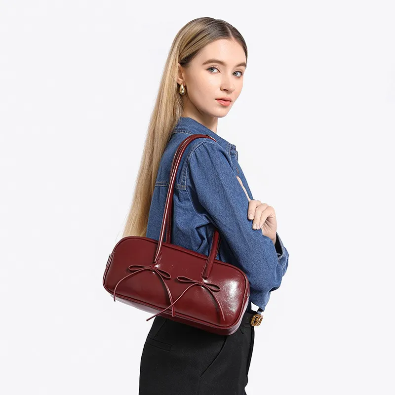SEPTWOLVES PU Bowling Ball Shoulder Bag Women's Multicolor-7