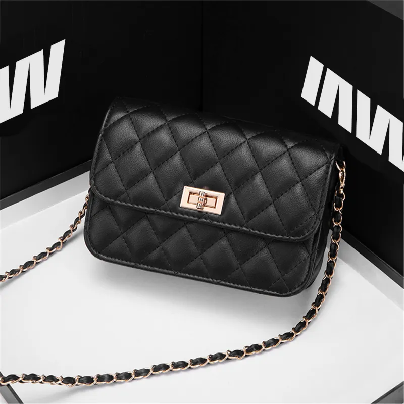 SEPTWOLVES PU Shoulder Bag, Crossbody Bag Medium Size Women's Black-2