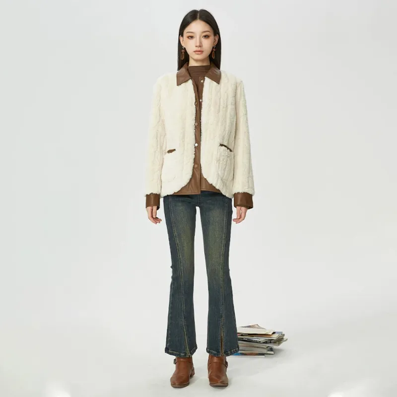 IT'REAL Dreamy Aesthetics Fur Women's Ecru-4