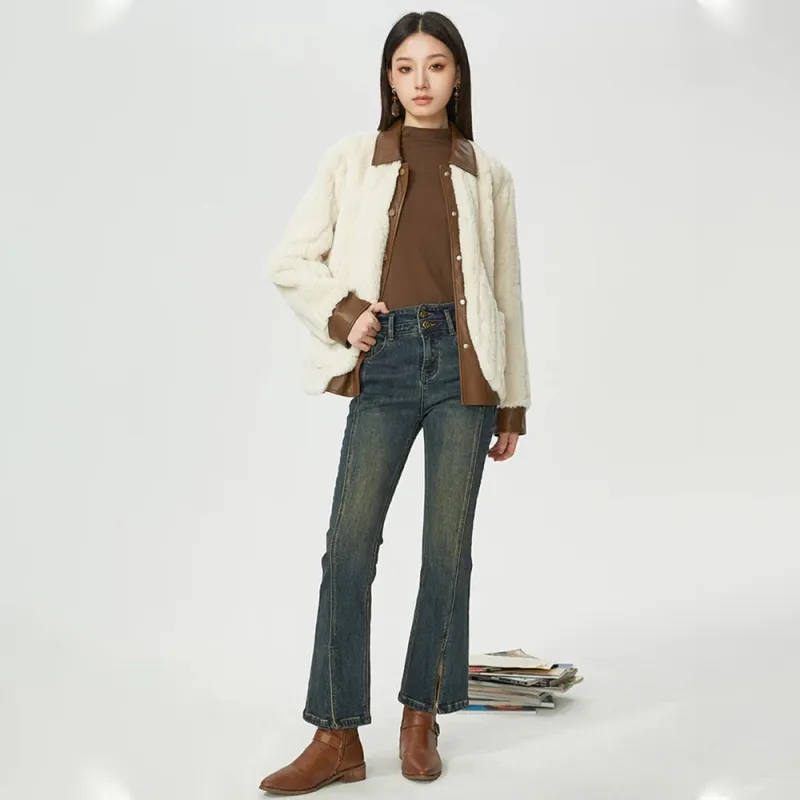 IT'REAL Dreamy Aesthetics Fur Women's Ecru-5