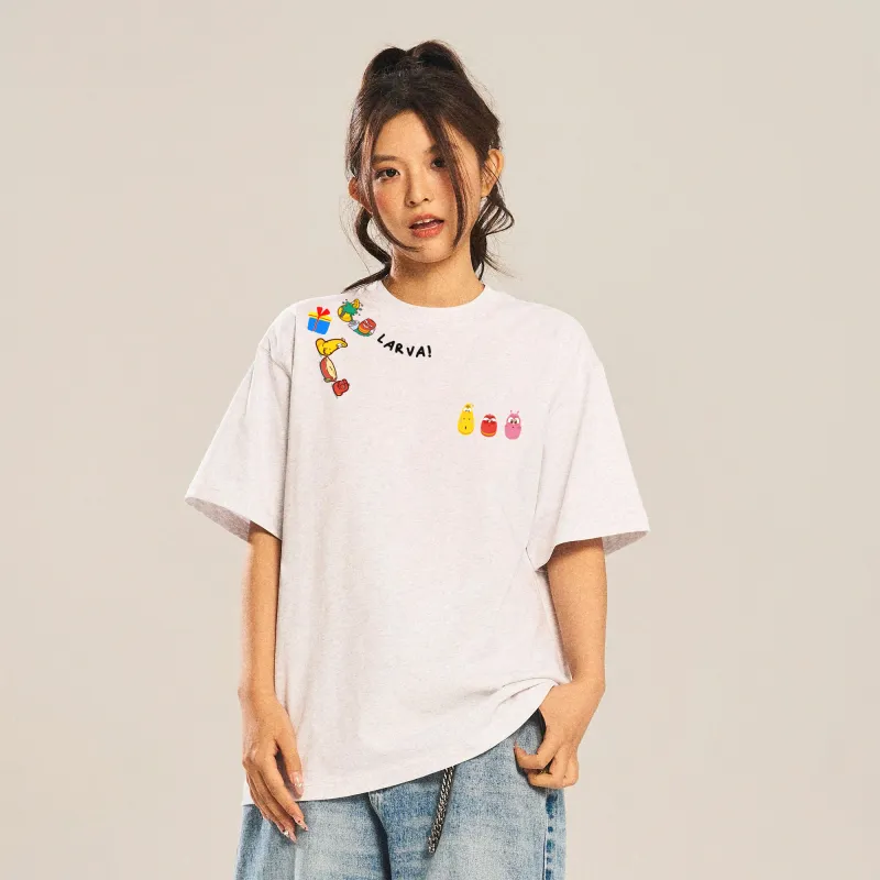 COMIC LARVA T Shirts Unisex-13