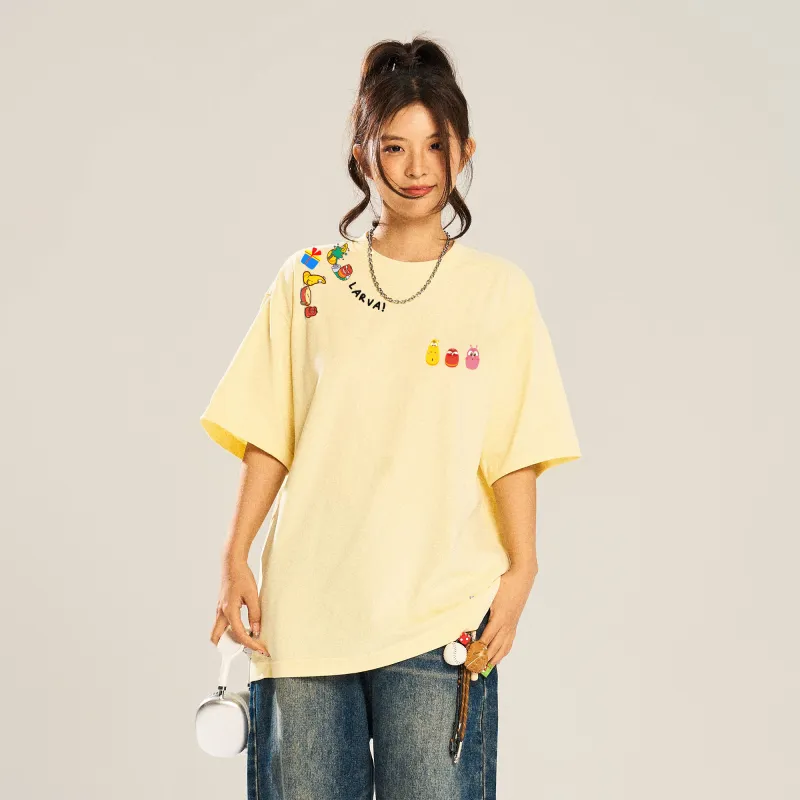 COMIC LARVA T Shirts Unisex-18