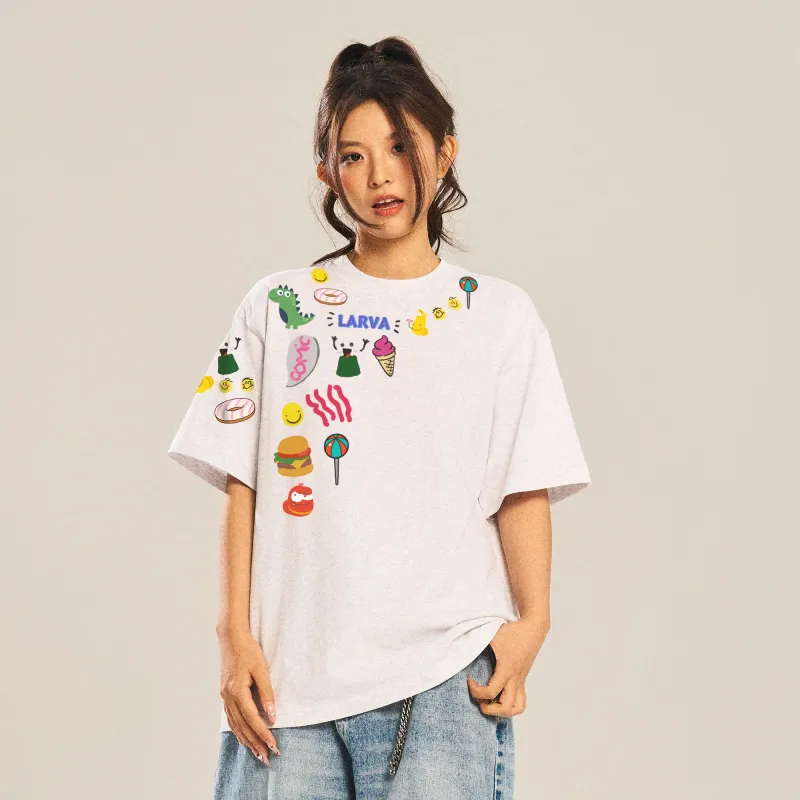COMIC LARVA T Shirts Unisex-13