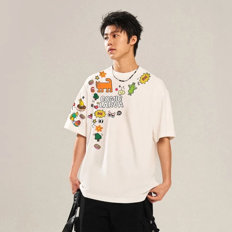 COMIC LARVA T Shirts Unisex-10