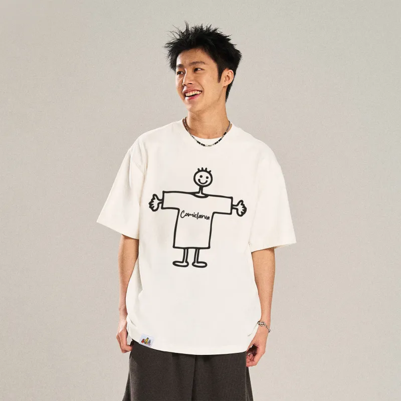 COMIC LARVA T Shirts Unisex-8