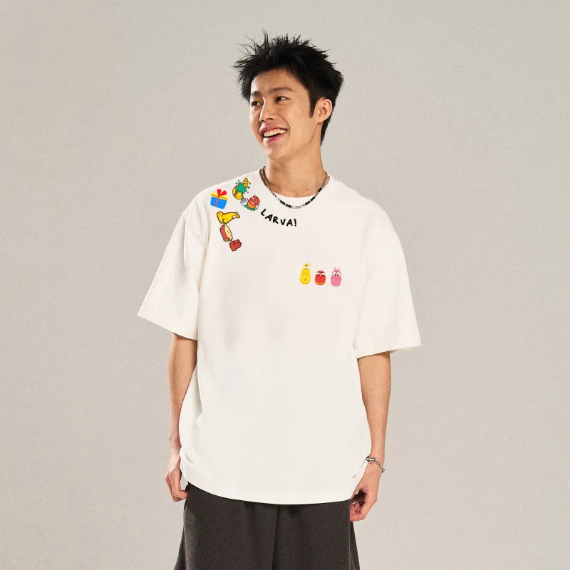 COMIC LARVA T Shirts Unisex-3