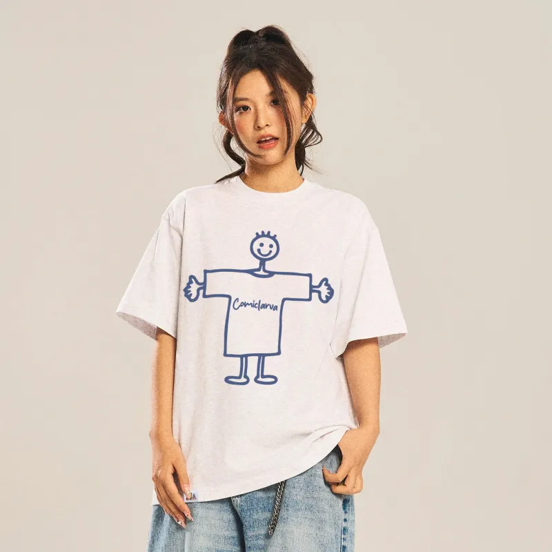 COMIC LARVA T Shirts Unisex-18