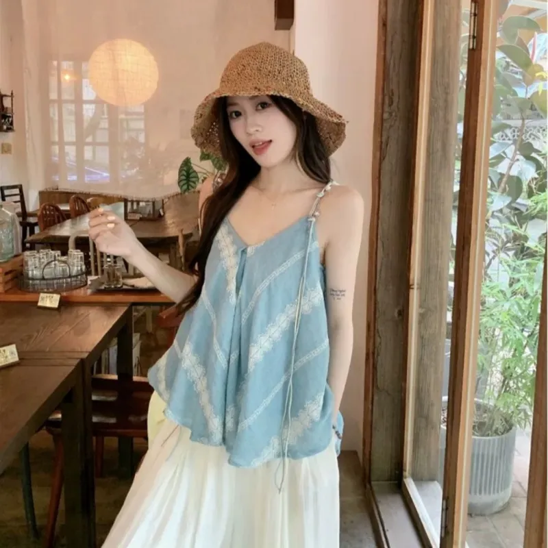 KUNZHUDAXIANG Fashion Camisole Women's-10