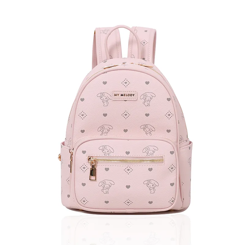MESUCA Synthetic Leather Backpack Women's Pink-1