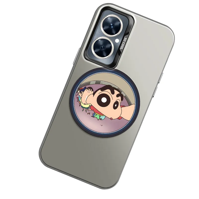 YICAIJIA Matte Material Air Conditioner Shin Chan H Phone Cases Compatibility With MVMOM 20/30 Trendy And Cool-6