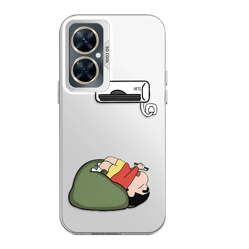 YICAIJIA Matte Material Air Conditioner Shin Chan H Phone Cases Compatibility With MVMOM 20/30 Trendy And Cool-13