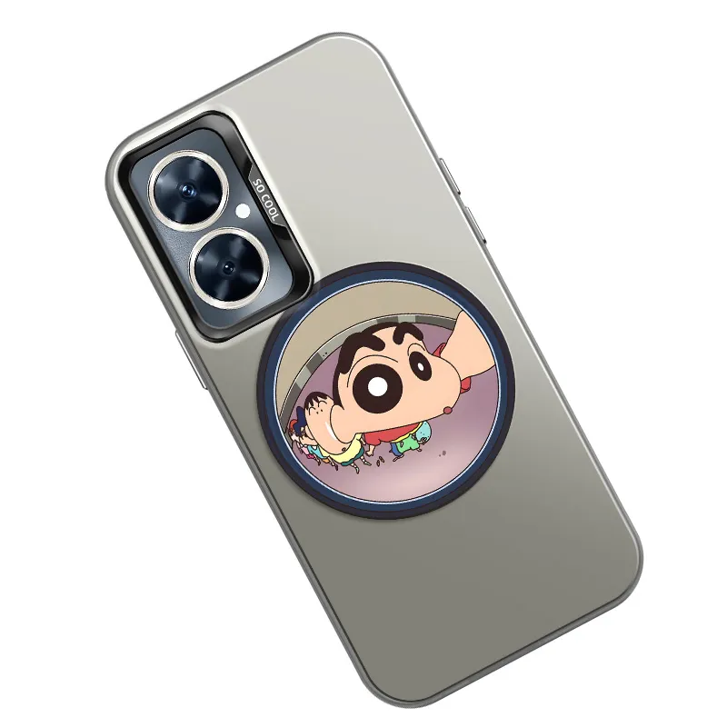 YICAIJIA Matte Material Air Conditioner Shin Chan H Phone Cases Compatibility With MVMOM 20/30 Trendy And Cool-7