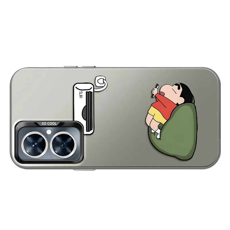 YICAIJIA Matte Material Air Conditioner Shin Chan H Phone Cases Compatibility With MVMOM 20/30 Trendy And Cool-4