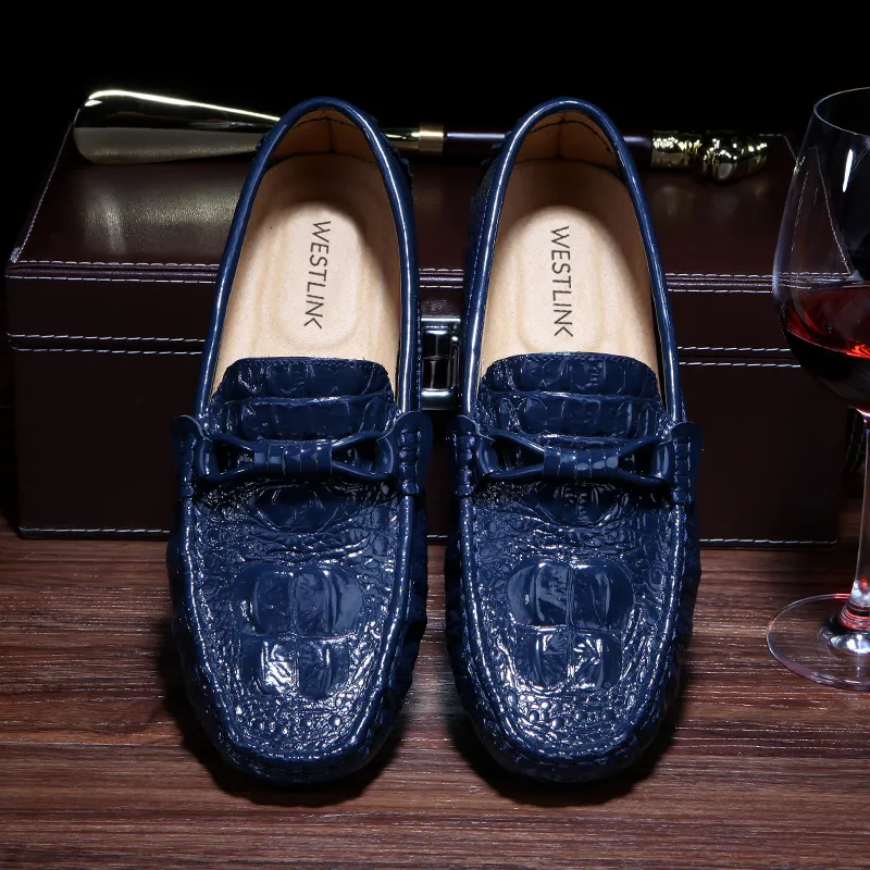 WESTLINK Gommino Loafers Men Black-12