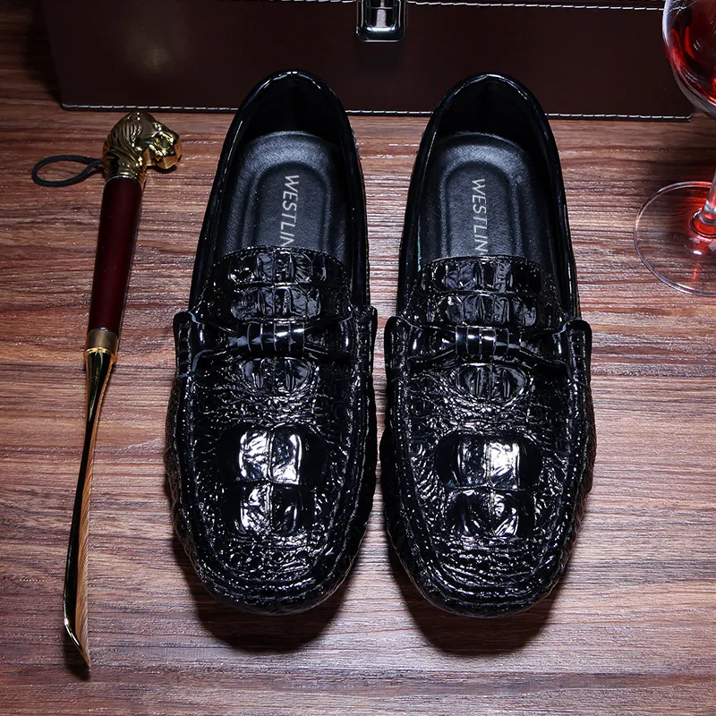 WESTLINK Gommino Loafers Men Black-2