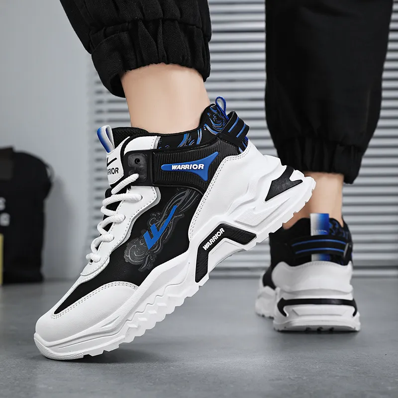 Warrior Warrior Wear Resistant Height Increasing Coverage High Top Chunky Sneakers Men's-13