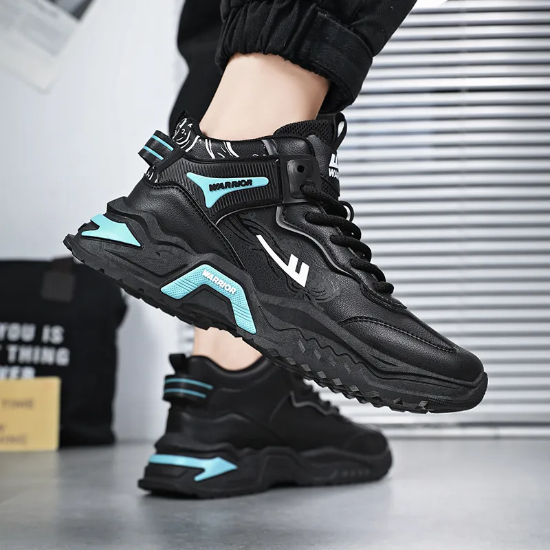 Warrior Warrior Wear Resistant Height Increasing Coverage High Top Chunky Sneakers Men's-8