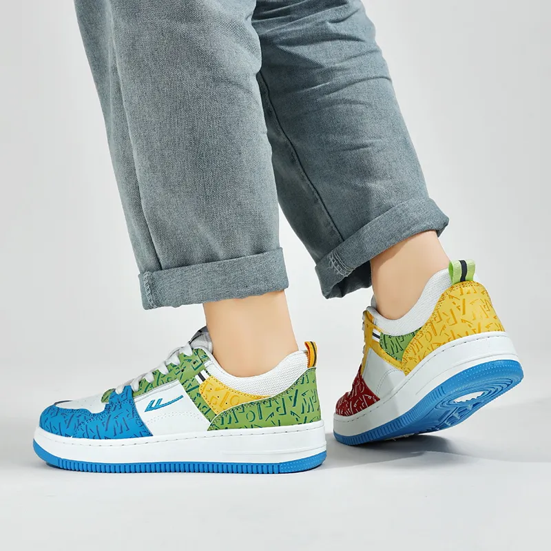 Warrior Warrior Warm Lightweight Height Increasing Low-Top Skateboard Shoes Unisex-4