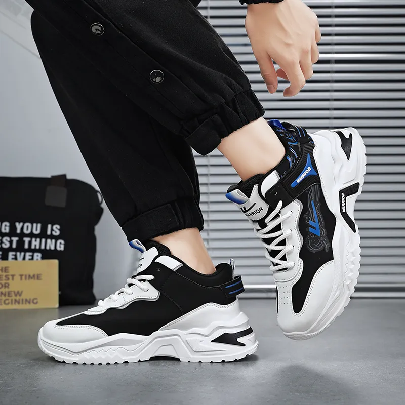 Warrior Warrior Wear Resistant Height Increasing Coverage High Top Chunky Sneakers Men's-14