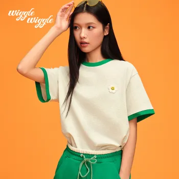 Wiggle Wiggle Loose Fit, Dopamine Dressing Color Scheme, American Good Looking, Trendy Comfortable Women's