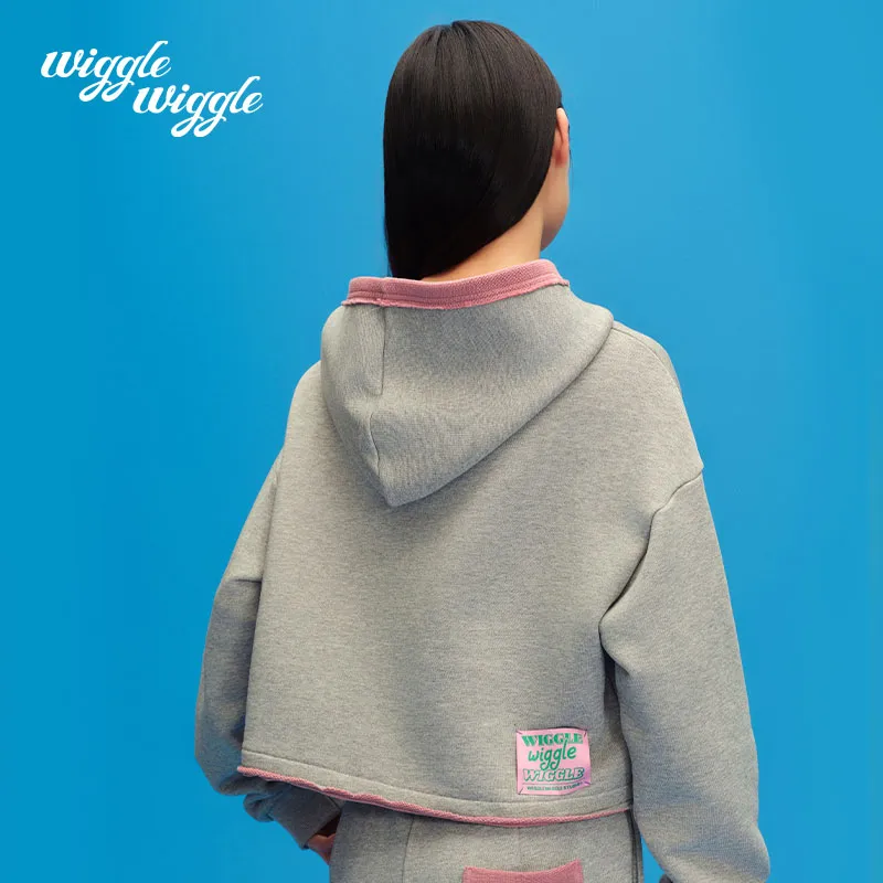 Wiggle Wiggle Rabbit Pattern Hoodie Women's-1